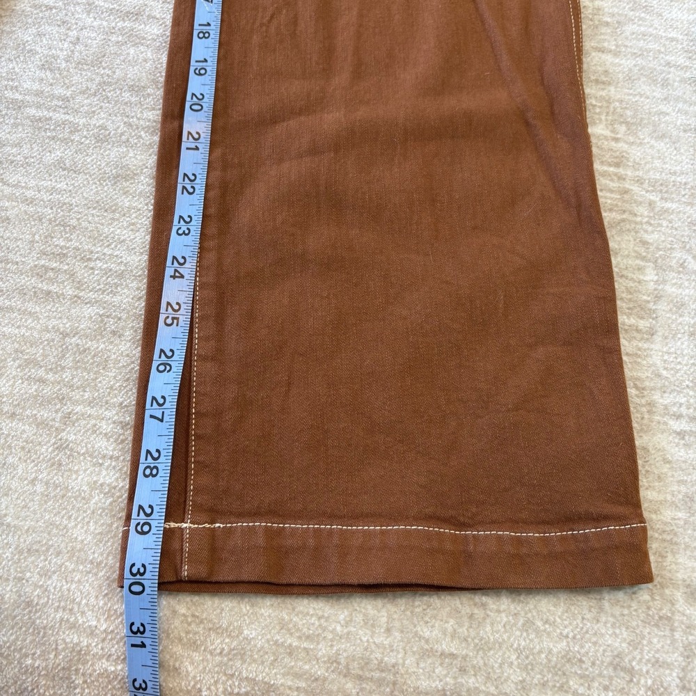 NWOT Madewell Jeans Womens Size 23 Emmett Wide-Leg Boho Dried Acorn Pants - Picture 10 of 12